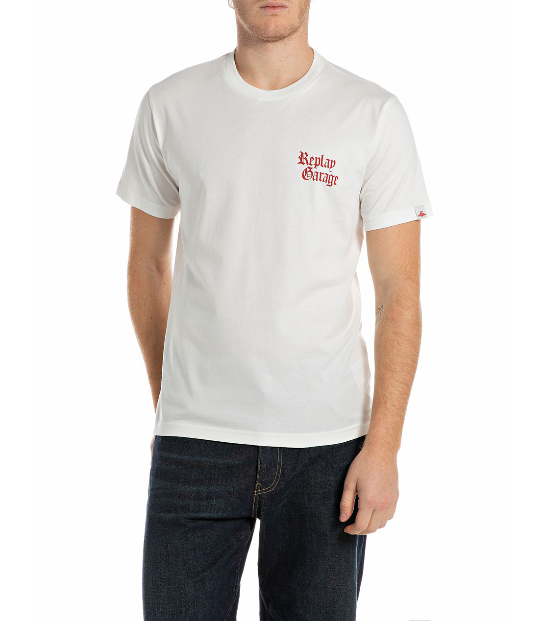 レギュラーフィット ベーシックジャージー FIREー Tシャツ